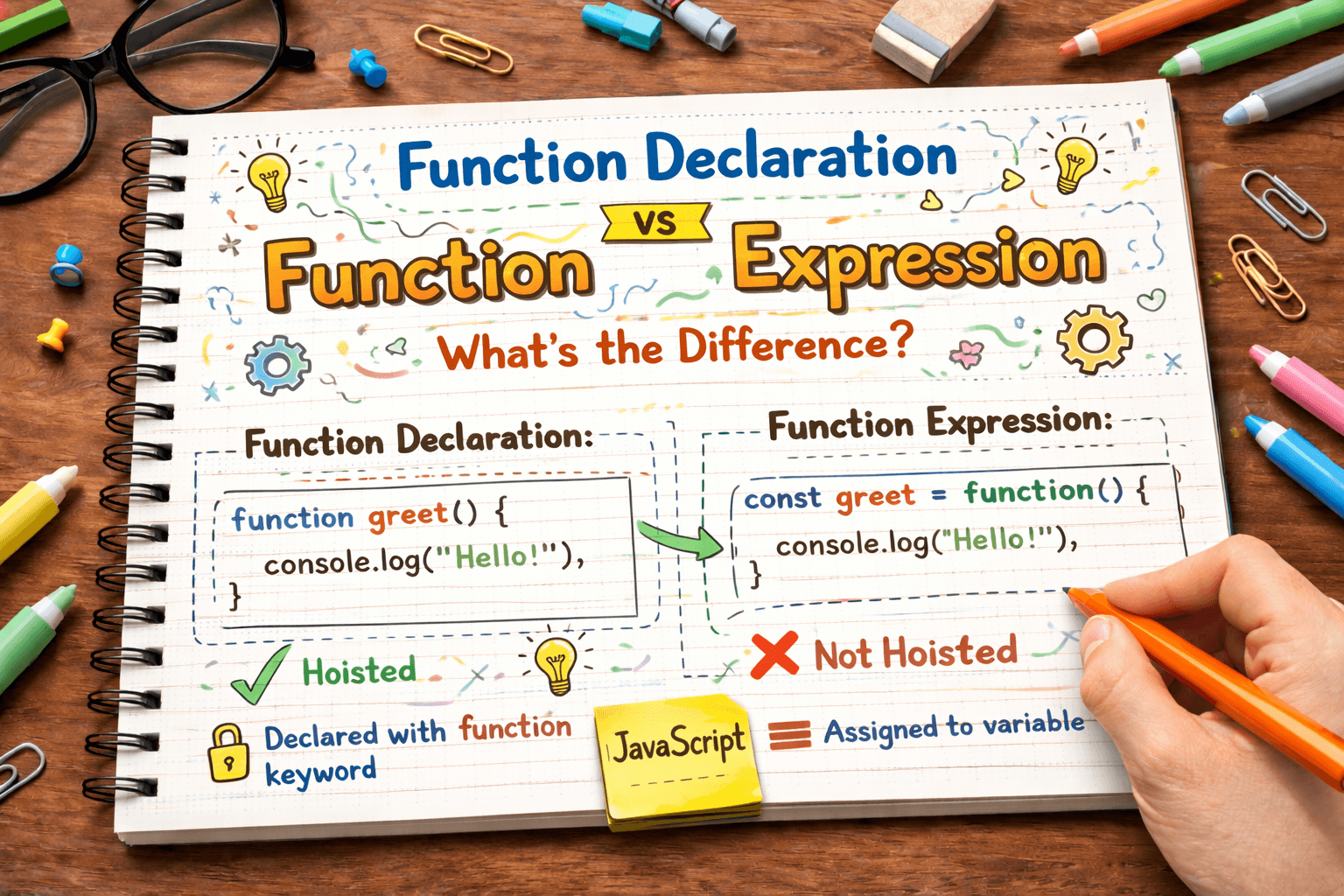 Function Declaration vs Function Expression: What’s the Difference?