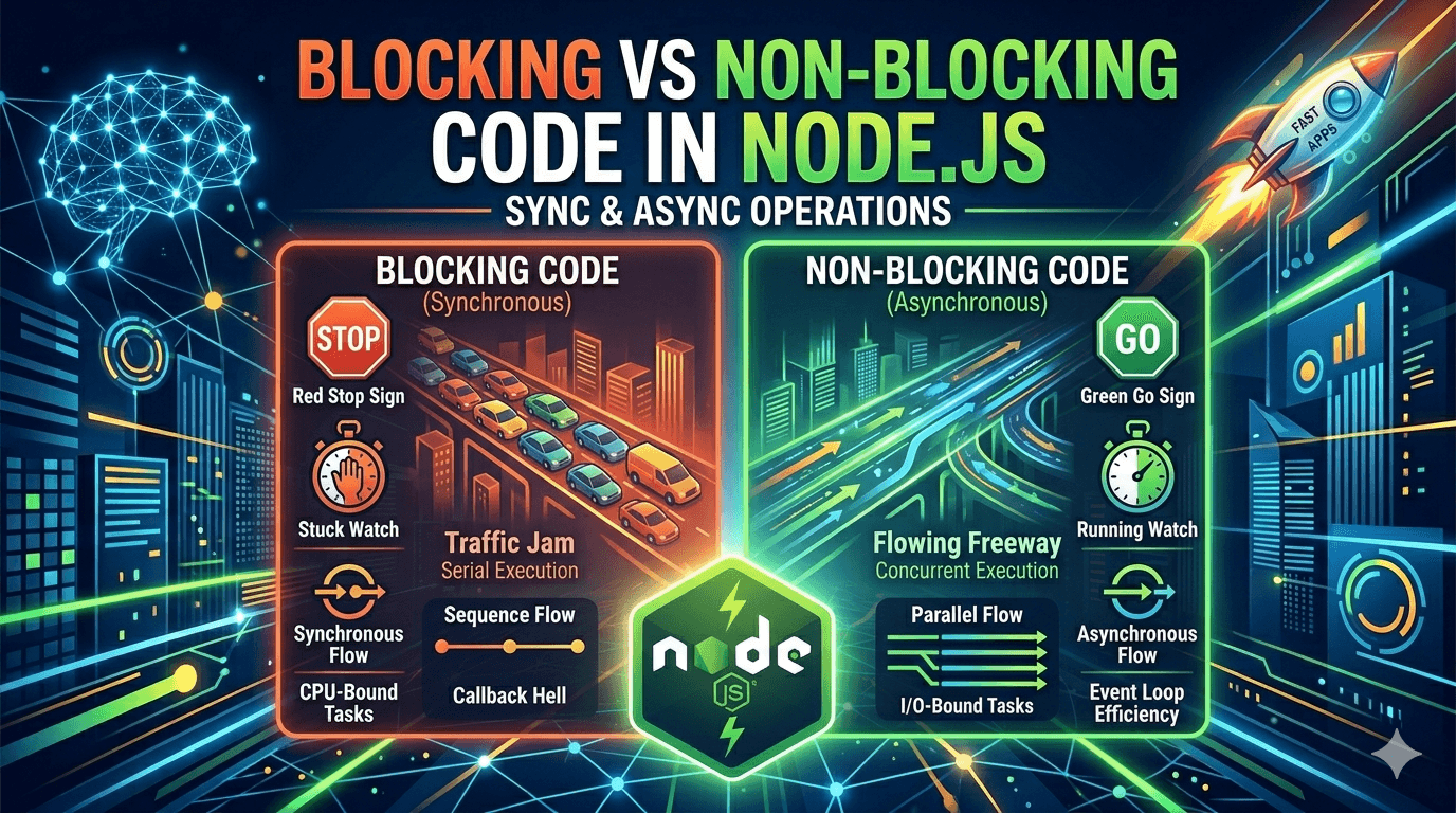Blocking vs Non-Blocking Code in Node.js